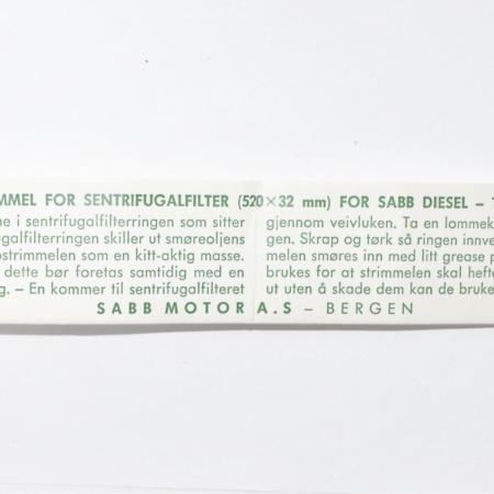 SABB Diesel G Filter Paper strip 942010